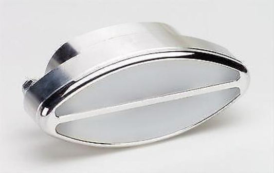Billet Specialties BS60320 Polished Alloy Oval Interior Light Clear 4" X 2"