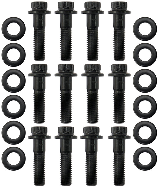 Aeroflow AF37-1013 Gm LS Header Bolts Long Pack 12 M8 1.181" UHL 30mm