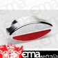 Billet Specialties BS60420 Polished Alloy Oval Interior Light Clear/Red 4" X 2"