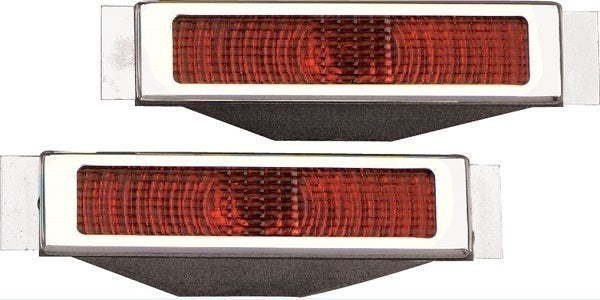 Billet Specialties BS61220 Open Bezel Taillight - Polished With Red Lense, 6" W X 1-1/2" H X 3-3/4" D (pair)