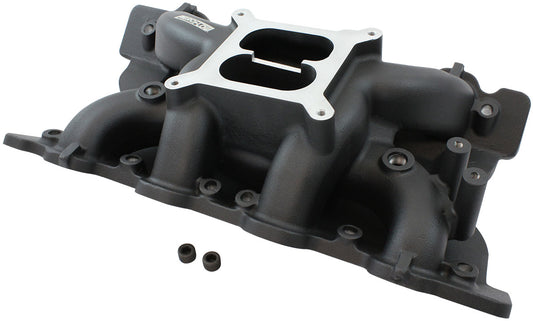 Aeroflow AF6210-2002 Ford Cleveland Air Gap Intake Manifold Dual Plane Black 351C Aeroflow - Af6210-2002