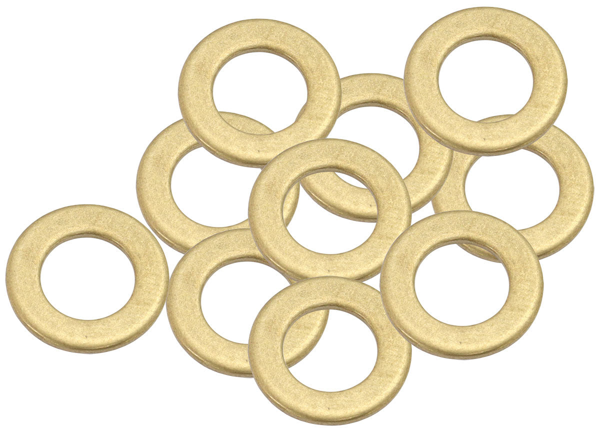 Aeroflow AF181-08 Brass Crush Washer Metric M8 8mm ID Suits M8 Thread 10 Pack