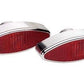 Billet Specialties BS61420 Polished Aluminium Large Oval Taillights 6" X 2-1/8"