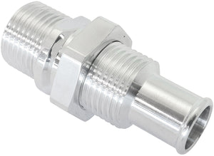 Aeroflow AF88-2012 BILLET BULKHEAD INSERTS #10 ACFITTING TO 5/8" BARB POLISHED
