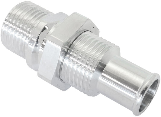 Aeroflow AF88-2012 BILLET BULKHEAD INSERTS #10 ACFITTING TO 5/8" BARB POLISHED