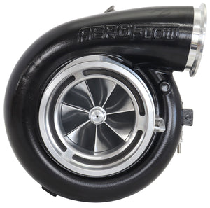 BOOSTED 106102 V-Band 1.22 Turbocharger 2500HP, Hi Temp Black Finish (External Wastegate, V-Band Inlet & Exhaust Flanges)