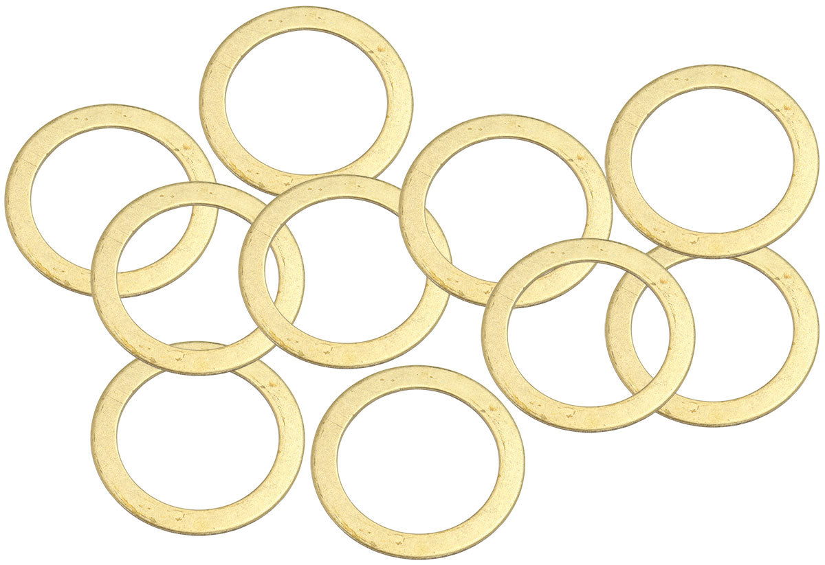 Aeroflow AF181-24 Brass Crush Washer Metric M24 24mm ID Suit M24 Thread 10 Pac