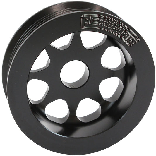 Aeroflow AF4080-0006BLK Large Alternator Pulley 2Jz Toyota 1Jz Black 3.3" 82mm