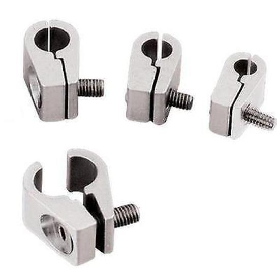 Billet Specialties BS65110 Billet Alloy 3/16" Line Clamps Natural Finish 4 Pack