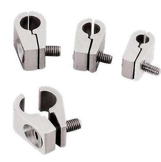 Billet Specialties BS65110 Billet Alloy 3/16" Line Clamps Natural Finish 4 Pack