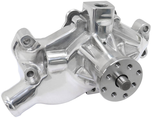Aeroflow Performance Products AF64-2350P SMALL BLOCK CHEV SHORT WATER PUMP POLISHED SBC Aeroflow - AF 64-2350P