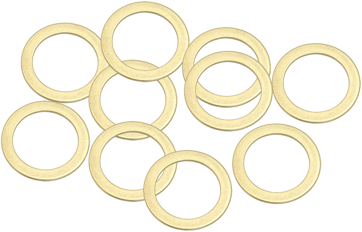 Aeroflow AF181-22 Brass Crush Washer Metric M22 22mm ID Suit M22 Thread 10 Pac