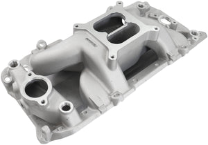 Aeroflow AF6011-1001 BBC AIR GAP INTAKE MANIFOLD DUAL PLANE CHEV 454 NATUR OVAL