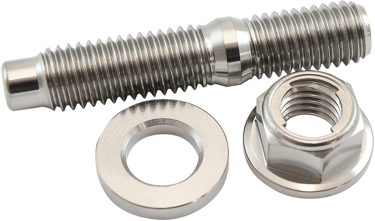 Aeroflow AF55-2017 M10 Titanium Stud Locking Hex Nut Kit M10X1.50mm Header Bolt