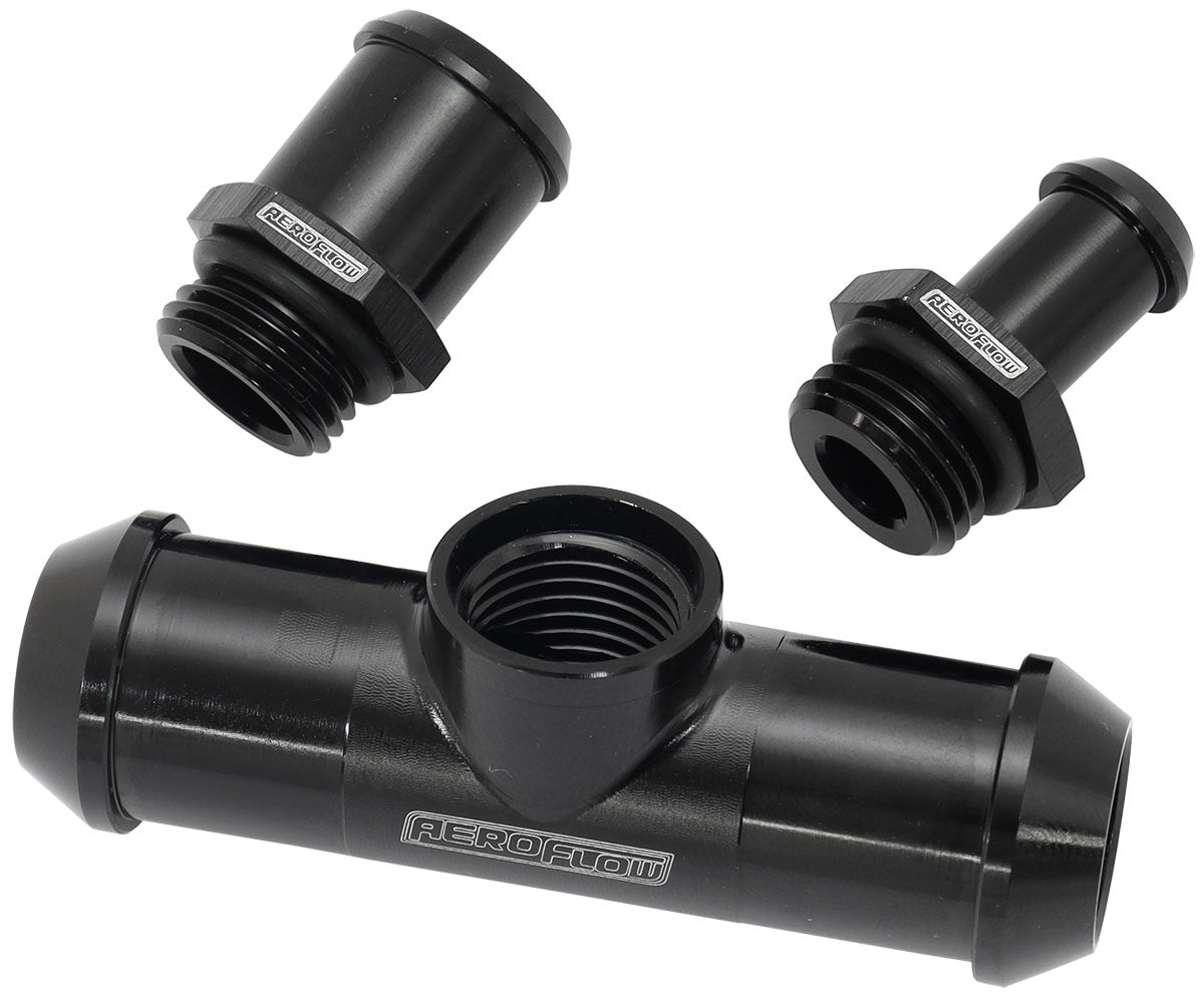 Aeroflow AF64-4041BLK Ford Barra Ba Bf Fg Xr6 Heaterhose T Piece Falcon Black