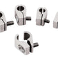 Billet Specialties BS65410 Line Clamps suit 3/8" Line With 10-32 X 3/4" S/S Bolts 4 Pack