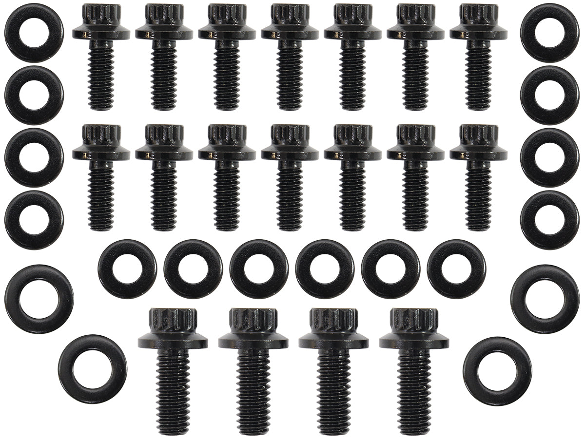 Aeroflow AF37-2351 Small Block Chev Oil Pan Bolt Kit 1 Piec Gask 12 Point Blacksbc Aeroflow - Af 37-2351