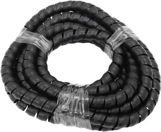 Aeroflow AF91-9808 20.8mm I.D Spiral Wrap Cover Braided Hose Wire 1 Meter Black Aeroflow - Af 91-9808