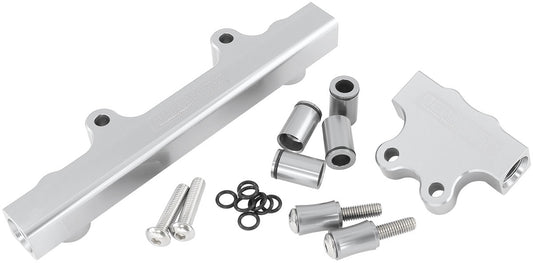 Aeroflow AF64-2213S Rotary Fuel Rail Kit Series 4 & 5. Mazda Rx7 Silver Gen 2
