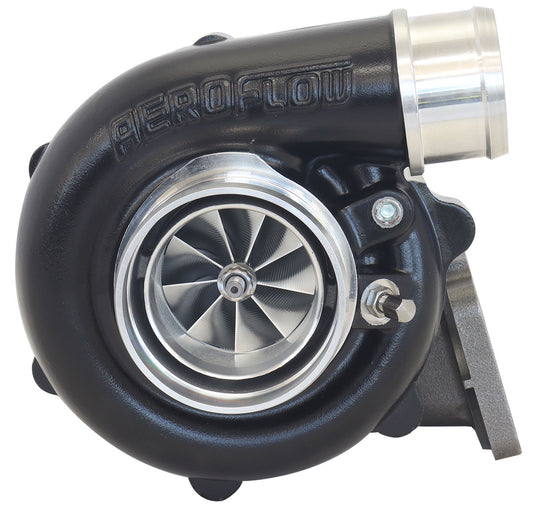 Aeroflow AF8005-3035BLK BOOSTED B5455.63 T3 FLANGE V-BAND OUTLET G30 660 BLACK
