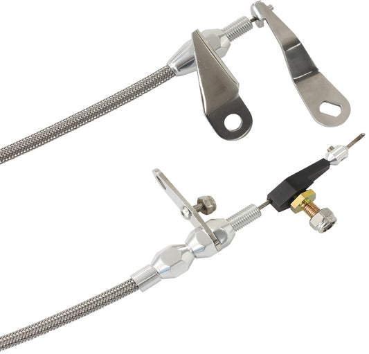 Aeroflow AF72-7003 Aeroflow Kickdown Ford C4 Cable Chrome Finish