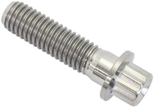 Aeroflow AF3502-1181 M8x1.25 TITANIUM BOLT 30mm UHL12 POINT SINGLE M8 x 1.25mm