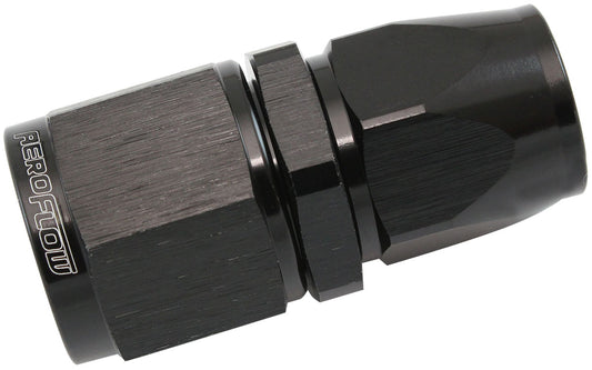 Aeroflow AF201-06-08DBLK Stepped Straight End -6 Hose To -8AN Reducer Hose End Blackteflon AF 201-06-08Dblk