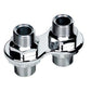 Billet Specialties BS66820 Polished 2 Port Heater Firewall Bulkhead 2 X -10An