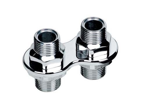 Billet Specialties BS66820 Polished 2 Port Heater Firewall Bulkhead 2 X -10An