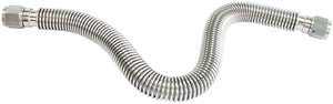 Aeroflow AF463-39 FLEXIBLE TURBO DRAIN HOSE S/S FEMALE 2 x -10AN 650MM LONG