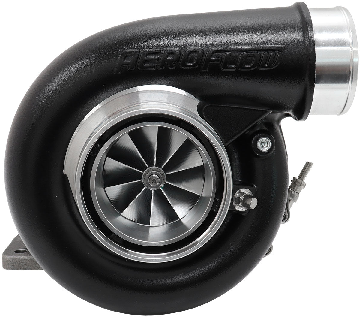 Aeroflow AF8005-4044BLK BOOSTED 7375 1.01 T4 V-BAND OUTLET G42 1200 BLACK