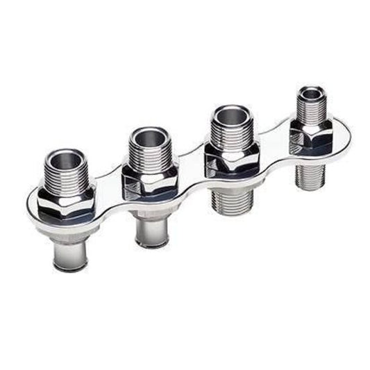 Billet Specialties BS66935 Polished 4 Port A/C & Heater Bulkhead