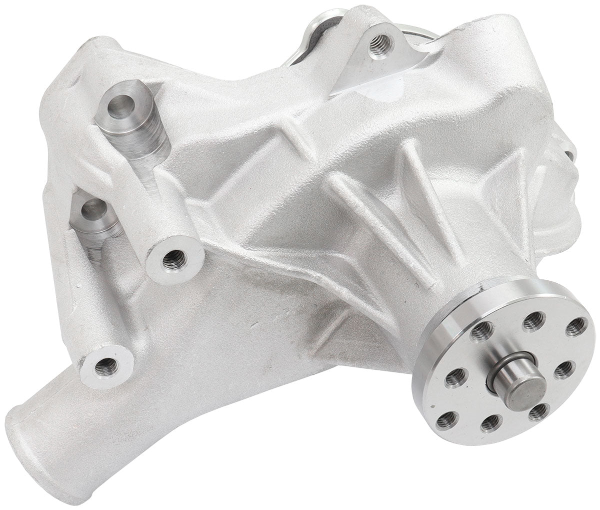 SMALL BLOCK CHEV LONG WATER PUMP NATURAL CAST SBC Aeroflow - AF 64-2351