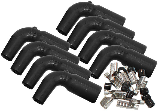 Aeroflow AF4030-3303-8 Coil Boots & Term LS (8 Pack) 90 Deg. 8 Boots & 8 Terminals