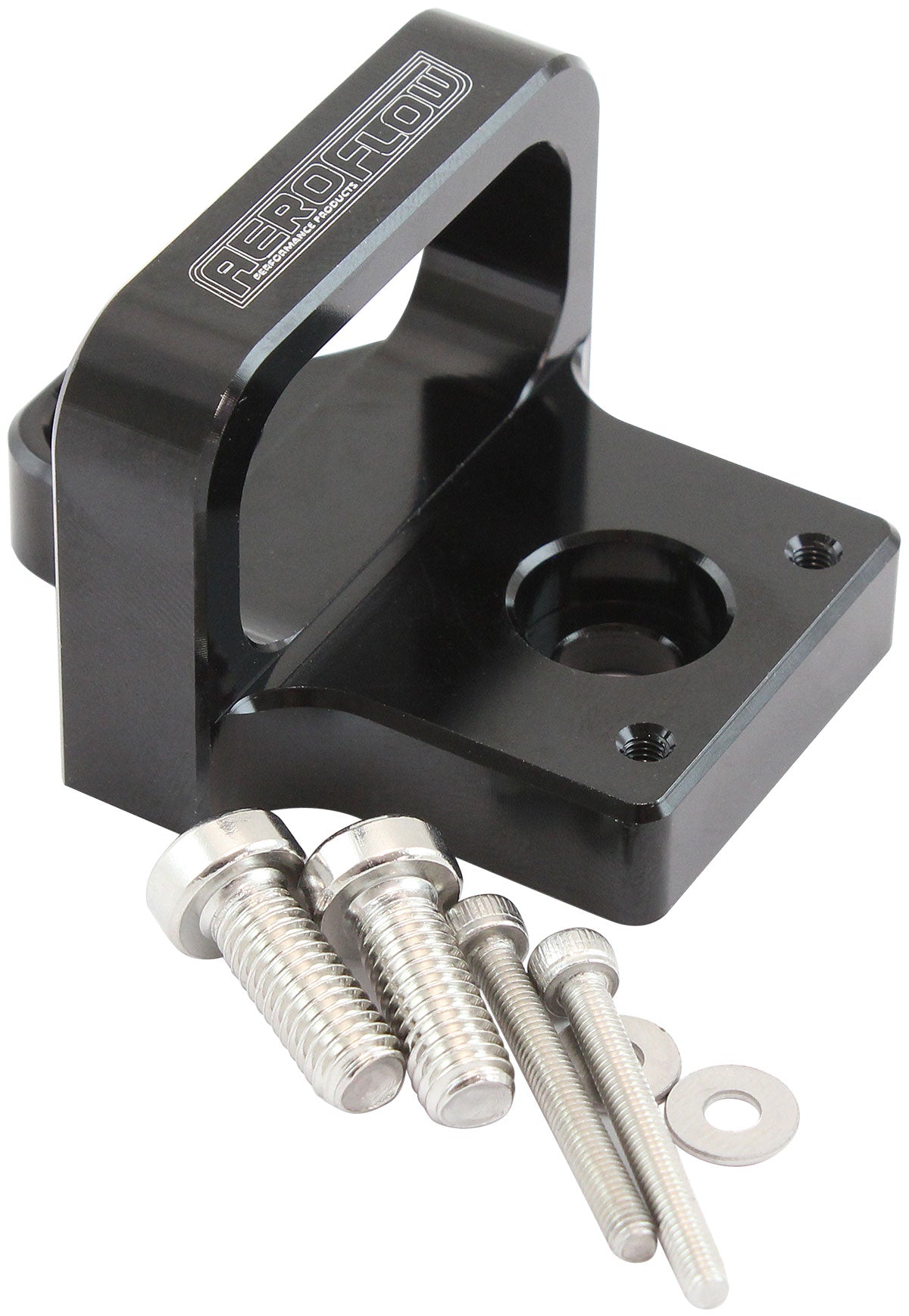 Aeroflow AF64-1036 3 Port Boost SolenoID Mountingholder Bracket Black Mac Valve Aeroflow- AF 64-1036