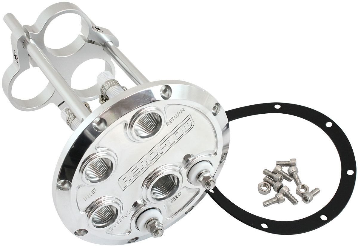 Aeroflow AF64-4056 Low Profile Triple Pump HANgerfuel 450 525Lph Polished Bille