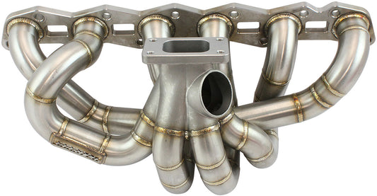Aeroflow AF8447-6000 Nissan Rb30 T3 Turbo Manifold S/S Turbo High Mount 50mm