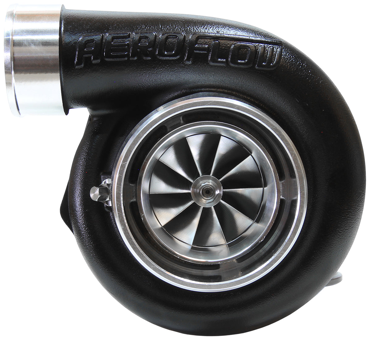 Aeroflow AF8005-3116BLK Boosted 6662.83 V-Band Reversev-Band Outlet Gtx3582 Black