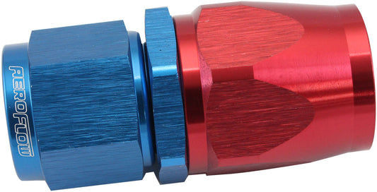Aeroflow AF201-10-08D Stepped Straight End -10 Hose To -8AN Expander Hose End Blueteflon AF 201-10-08D