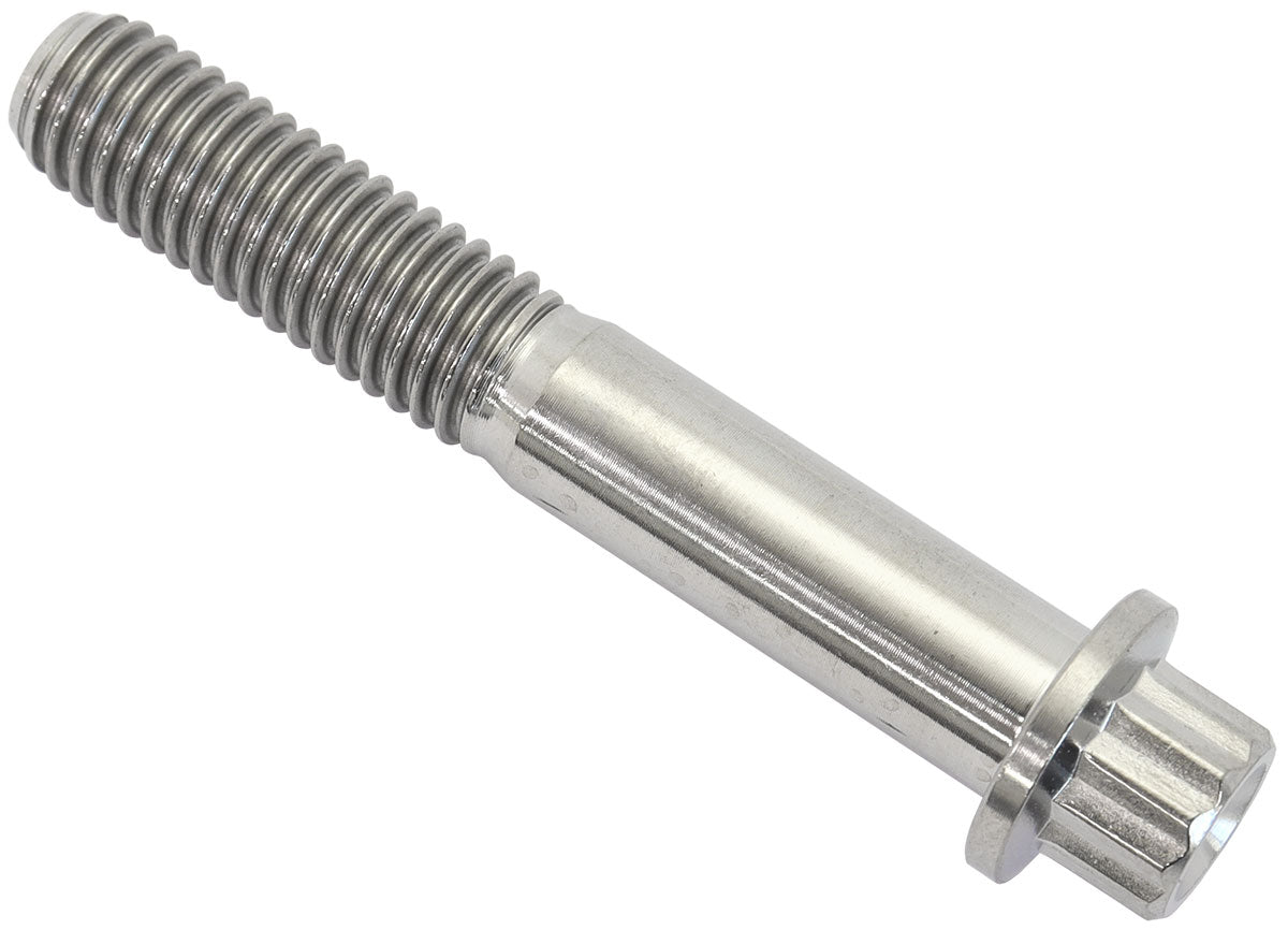 Aeroflow AF3502-1968 M8x1.25 TITANIUM BOLT 50mm UHL12 POINT SINGLE M8 x 1.25mm