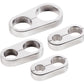 Billet Specialties BS68420 Hose Separators - Polished suit -6 .734" O.D & -8 .890" O.D Rubber A/C Hose