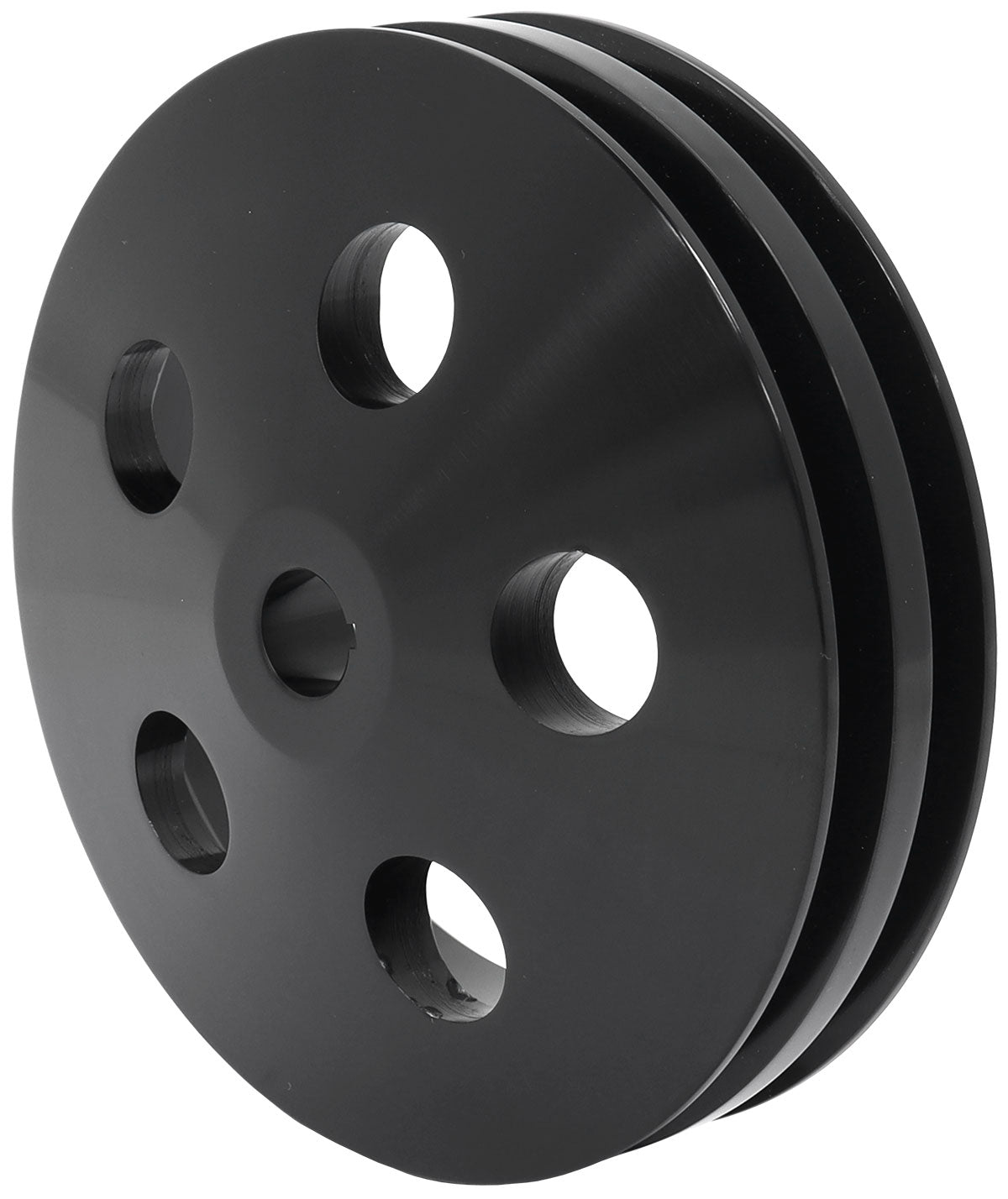 Aeroflow AF83-1004BLK POWER STEERING PULLEY DOUBLE BLACK 5/8 SHAFT GM SAGINAW