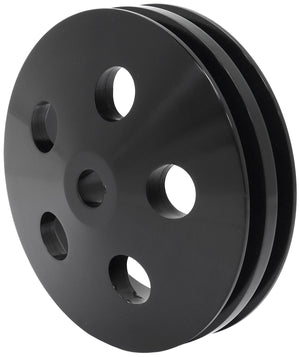 Aeroflow AF83-1004BLK POWER STEERING PULLEY DOUBLE BLACK 5/8 SHAFT GM SAGINAW
