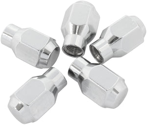 Aeroflow AF3048-4000 CONICAL ET CLOSED NUTS M14x1.5CHROME M14 x 1.50mm WHEEL (5)