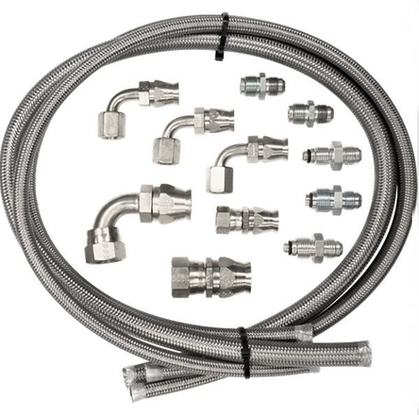 Billet Specialties BS77900 Power Steering Hose Kit suit Most Popular Gm & Ford