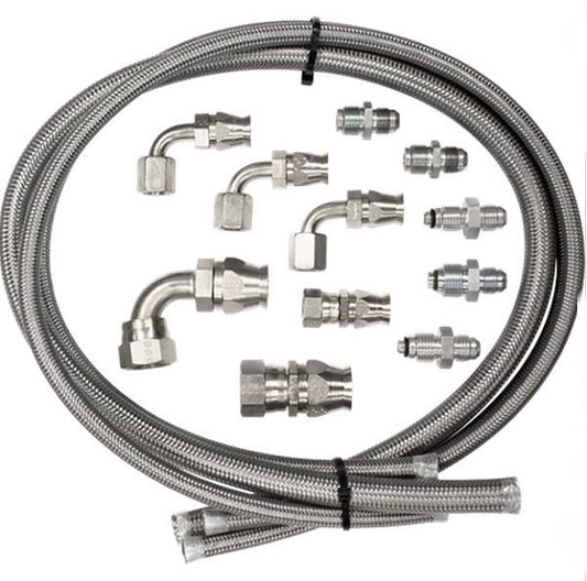 Billet Specialties BS77900 Power Steering Hose Kit suit Most Popular Gm & Ford