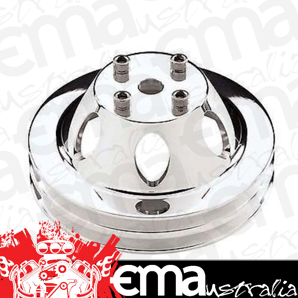 Billet Specialties BS78120 Chev BB & SB Double V Long Water Pump Pulley 6.438"