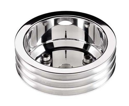 Chevy small block 283-400 C.I.D. (long water pump) Crankshaft Pulley 3 Groove suit Chev SB Billet Specialties BS78230