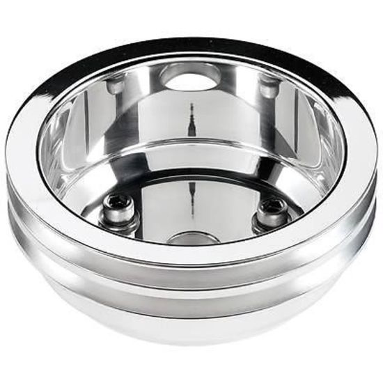 Billet Specialties BS79220 Crankshaft Pulley 2 Groove suit Long Pump Chev BB