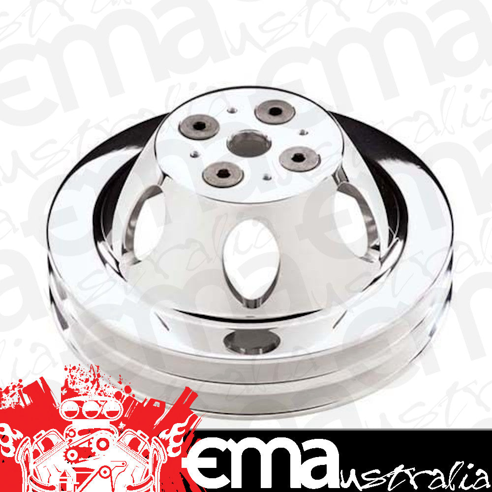 Billet Specialties BS80220 Double V Short Water Pump Pulley Chev SB 6.438"